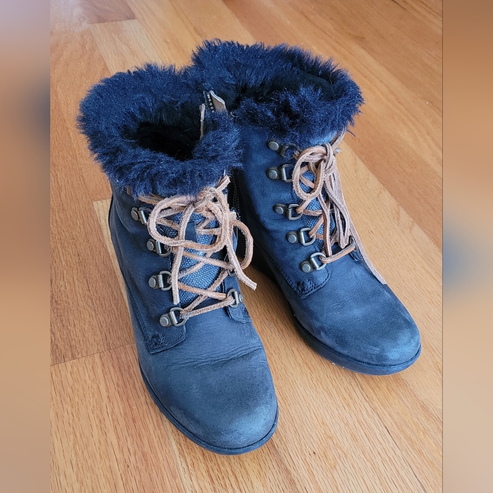 Sperry | Black Wedge Booties | Women's 5.5